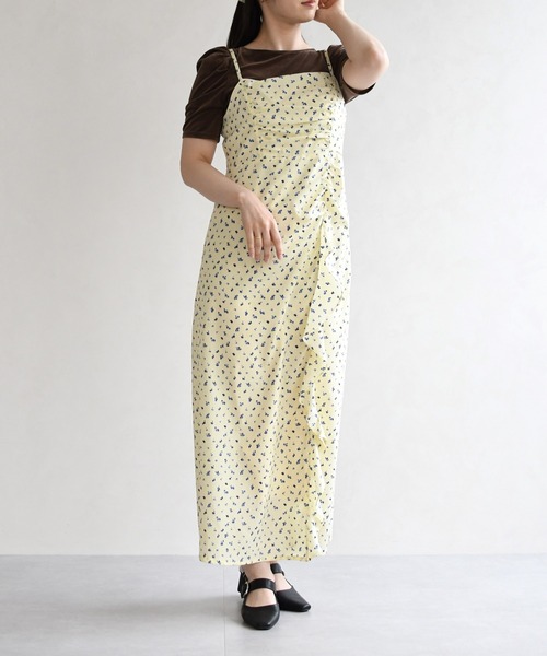 31 Sons de mode（トランテアン　ソン　ドゥ　モード）の「2026春夏新作 アソートドレープキャミワンピース（ワンピース・レディース・イエロー系/ブラウン系/グリーン系・M/S）」の15枚目の写真