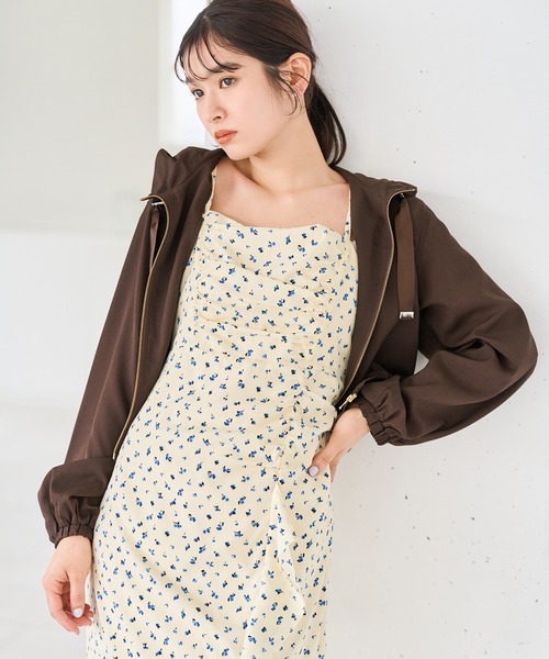 31 Sons de mode（トランテアン　ソン　ドゥ　モード）の「2026春夏新作 アソートドレープキャミワンピース（ワンピース・レディース・イエロー系/ブラウン系/グリーン系・M/S）」の6枚目の写真