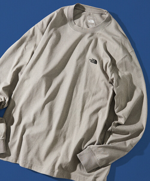 FREAK'S STORE（フリークスストア）の「限定展開 THE NORTH FACE/ザ・ノース・フェイス ロングスリーブフラッシュドライヌプシコットンティー（メンズ） / 長袖Tシャツ（Tシャツ/カットソー・メンズ・グレー/ブラック/ホワイト・LARGE/X-LARGE/SMALL/MEDIUM）」の3枚目の写真