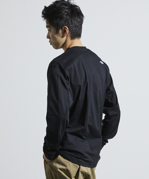 FREAK'S STORE（フリークスストア）の「限定展開 THE NORTH FACE/ザ・ノース・フェイス ロングスリーブフラッシュドライヌプシコットンティー（メンズ） / 長袖Tシャツ（Tシャツ/カットソー・メンズ・グレー/ブラック/ホワイト・LARGE/X-LARGE/SMALL/MEDIUM）」の22枚目の写真