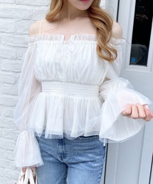 INGNI | チュールオフショルブラウス(シャツ/ブラウス)