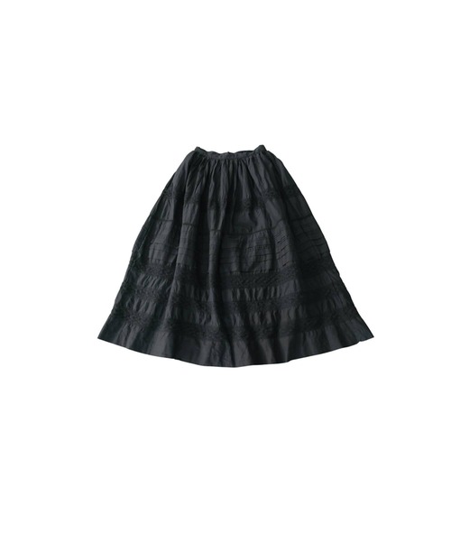 antiqua(アンティカ)の「インド綿 レース ロングスカート(スカート・レディース・ブラック/ホワイト・ONESIZE)」の15枚目の写真
