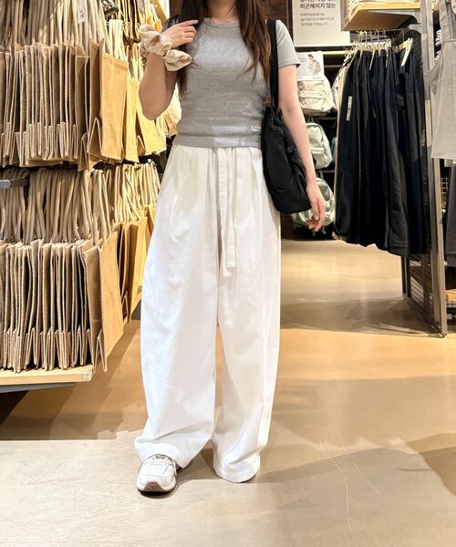 ROSEFRANTZ（ロゼフランツ）の「Essential Rose Label T-Shirt [Gray]（Tシャツ/カットソー・レディース・ミックスグレー・OS）」の6枚目の写真