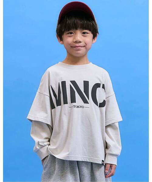 b・ROOM(ビールーム)の「【防汚・速乾・型崩れしない】フェイクレイヤードTシャツ【MNCM】(Tシャツ/カットソー・キッズ・アイボリー/チャコール/カーキ/ブラック・110cm/130cm/120cm/140cm/150cm)」の17枚目の写真