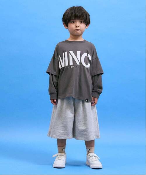 b・ROOM(ビールーム)の「【防汚・速乾・型崩れしない】フェイクレイヤードTシャツ【MNCM】【子供服】【キッズ】【男の子】【女の子】(Tシャツ/カットソー・キッズ・アイボリー/チャコール/カーキ/ブラック・110cm/130cm/120cm/140cm/150cm)」の7枚目の写真