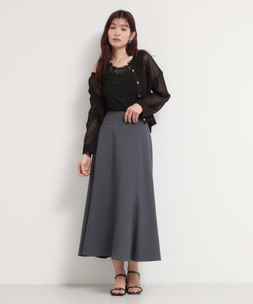 THE SHOP TK (ザ ショップ ティーケー )の「モチーフレースタンク(タンクトップ・レディース・ブラック/オフホワイト/グレー・99)」の15枚目の写真