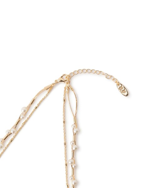 ROPE' PICNIC(ロペピクニック)の「デザインパールチェーン2連ショートネックレス(ネックレス・レディース・シルバー/ゴールド・FREE)」の8枚目の写真
