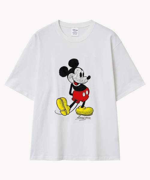 VTWO(ブイツー)の「ヴィンテージクラシック_ミッキー_ Tシャツ (ホワイト)(Tシャツ/カットソー・レディース・その他・MEDIUM/LARGE)」の2枚目の写真