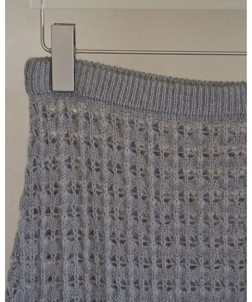 anuke（アンヌーク）の「Pattern Knit Skirt（スカート・レディース・アイボリー/グレー・FREE）」の14枚目の写真