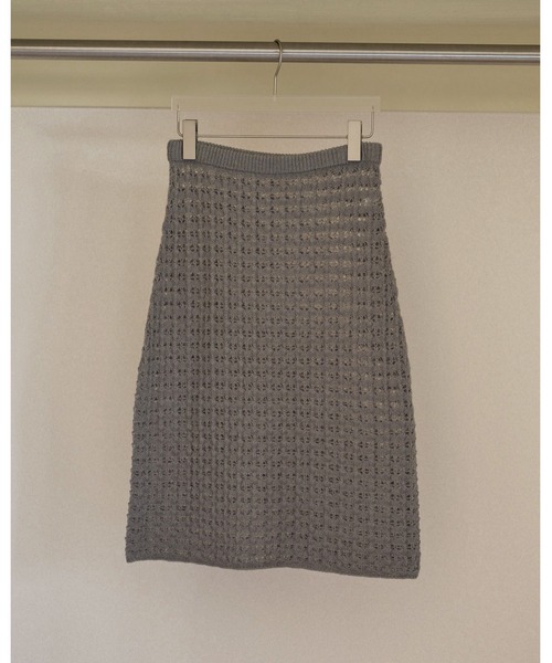 anuke（アンヌーク）の「Pattern Knit Skirt（スカート・レディース・アイボリー/グレー・FREE）」の17枚目の写真