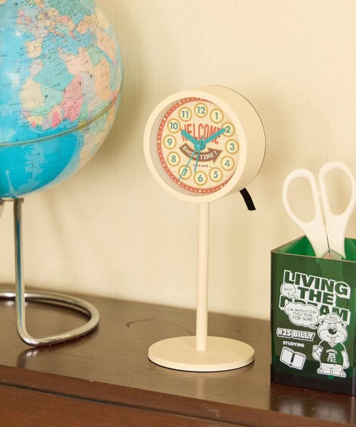 niko and...(ニコアンド)の「ポールクロック(置時計・レディース・ブラック/アイボリー・0)」の1枚目の写真