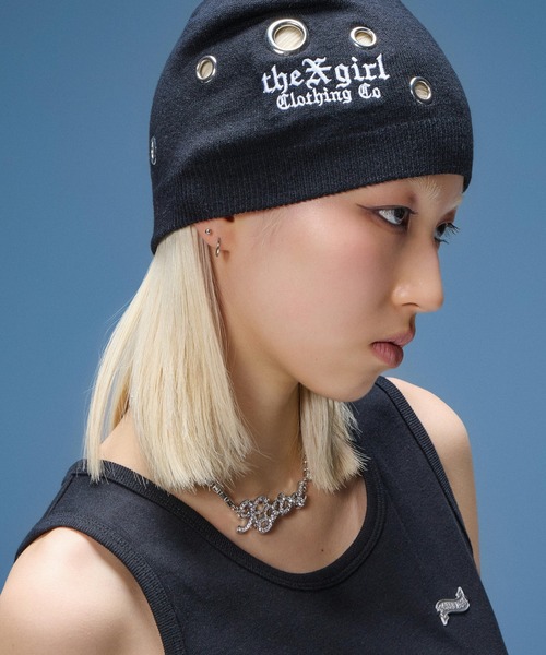 X-girl(エックスガール)の「RHINESTONE CURSIVE LOGO NECKLACE(ネックレス・レディース・シルバー・ONE SIZE)」の14枚目の写真