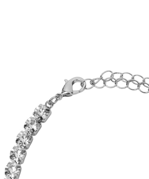 X-girl(エックスガール)の「RHINESTONE CURSIVE LOGO NECKLACE(ネックレス・レディース・シルバー・ONE SIZE)」の22枚目の写真