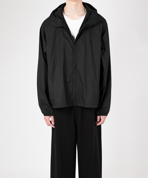 LAD MUSICIAN(ラッドミュージシャン)の「NYLON MINI RIPSTOP HOODED BLOUSON(ナイロンジャケット・メンズ・ブラック・42/46/44)」の7枚目の写真