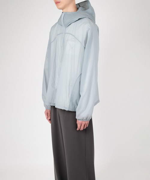 LAD MUSICIAN(ラッドミュージシャン)の「NYLON MINI RIPSTOP HOODED BLOUSON(ナイロンジャケット・メンズ・ブラック・42/46/44)」の16枚目の写真