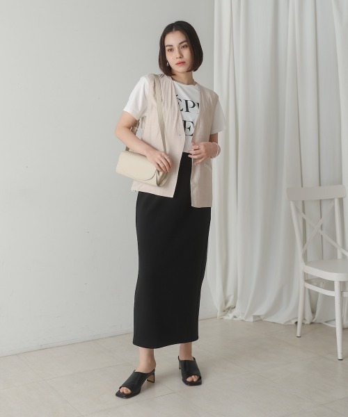 Bou Jeloud（ブージュルード）の「バックレースジレ（ベスト・レディース・ブラック/ベージュ・MEDIUM）」の8枚目の写真