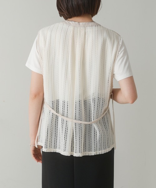 Bou Jeloud（ブージュルード）の「バックレースジレ（ベスト・レディース・ブラック/ベージュ・MEDIUM）」の15枚目の写真