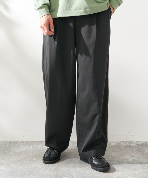 B.C STOCK(ベーセーストック)の「ドライウールライクバレルトラウザー(その他パンツ・メンズ・チャコールグレー/ネイビー/ブラック/グレー・MEDIUM/LARGE)」の1枚目の写真