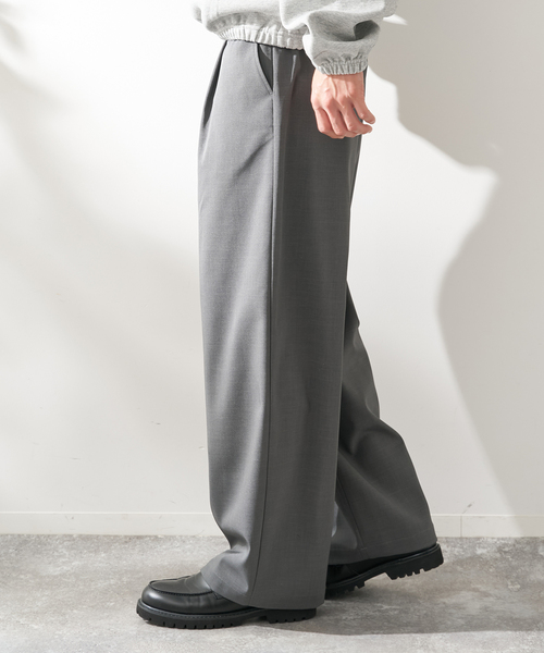 B.C STOCK(ベーセーストック)の「ドライウールライクバレルトラウザー(その他パンツ・メンズ・チャコールグレー/ネイビー/ブラック/グレー・MEDIUM/LARGE)」の15枚目の写真