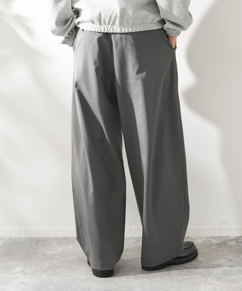 B.C STOCK(ベーセーストック)の「ドライウールライクバレルトラウザー(その他パンツ・メンズ・チャコールグレー/ネイビー/ブラック/グレー・MEDIUM/LARGE)」の16枚目の写真