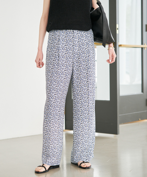 36サイズのみWEB限定》Blue Flowerパンツ（その他パンツ）｜SLOBE IENA