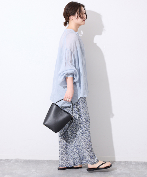 SLOBE IENA(スローブイエナ)の「《36サイズのみWEB限定》Blue Flowerパンツ(その他パンツ・レディース・ブルー系その他・38/40/36)」の7枚目の写真