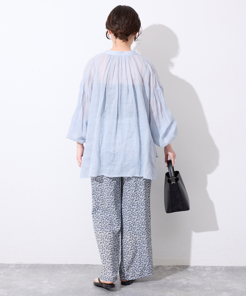 SLOBE IENA(スローブイエナ)の「《36サイズのみWEB限定》Blue Flowerパンツ(その他パンツ・レディース・ブルー系その他・38/40/36)」の8枚目の写真