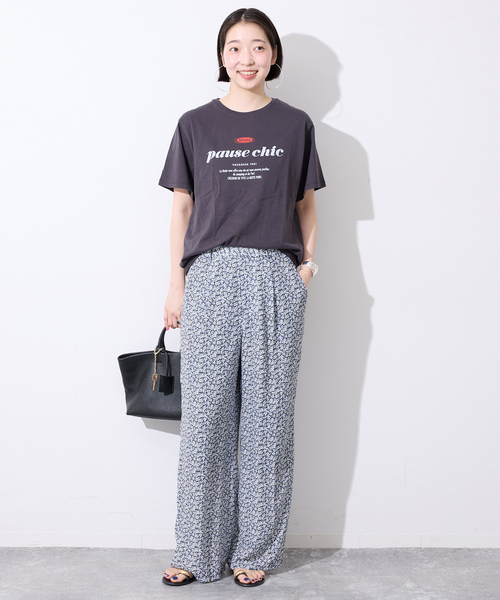 SLOBE IENA(スローブイエナ)の「《36サイズのみWEB限定》Blue Flowerパンツ(その他パンツ・レディース・ブルー系その他・38/40/36)」の9枚目の写真