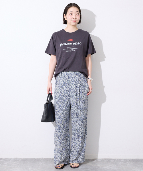SLOBE IENA(スローブイエナ)の「《36サイズのみWEB限定》Blue Flowerパンツ(その他パンツ・レディース・ブルー系その他・38/40/36)」の10枚目の写真