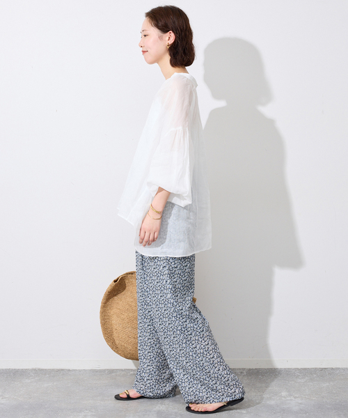 SLOBE IENA(スローブイエナ)の「《36サイズのみWEB限定》Blue Flowerパンツ(その他パンツ・レディース・ブルー系その他・38/40/36)」の14枚目の写真