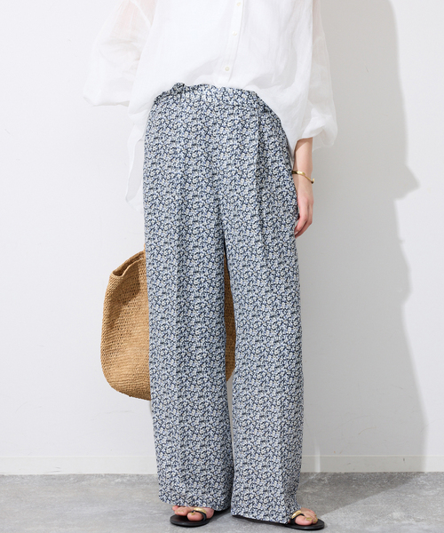 SLOBE IENA(スローブイエナ)の「《36サイズのみWEB限定》Blue Flowerパンツ(その他パンツ・レディース・ブルー系その他・38/40/36)」の18枚目の写真