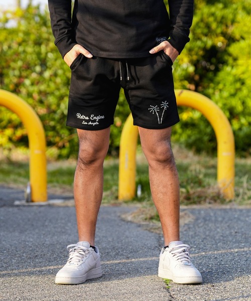 adamsJUGGLER(アダムスジャグラー)の「RTEGパームスパークルショートパンツ(その他パンツ・メンズ・ブラック/グレー・XL/L/M/S)」の1枚目の写真