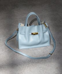 La boutique BonBon | 【ヴィオラドーロ】イタリアンWフェイス型押しレザートート(トートバッグ)