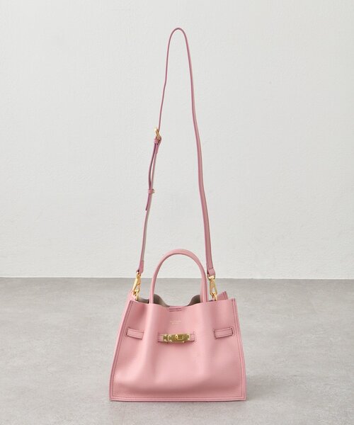 La boutique BonBon（ラブティックボンボン）の「【ヴィオラドーロ】イタリアンWフェイス型押しレザートート（トートバッグ・レディース・ピンク/ライトグレー/サックスブルー/グレー系その他・FREE）」の10枚目の写真