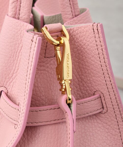 La boutique BonBon（ラブティックボンボン）の「【ヴィオラドーロ】イタリアンWフェイス型押しレザートート（トートバッグ・レディース・ピンク/ライトグレー/サックスブルー/グレー系その他・FREE）」の13枚目の写真