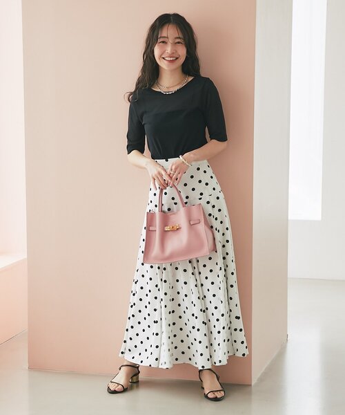 La boutique BonBon(ラブティックボンボン)の「【ヴィオラドーロ】イタリアンWフェイス型押しレザートート(トートバッグ・レディース・ピンク/ライトグレー/サックスブルー/グレー系その他・FREE)」の20枚目の写真