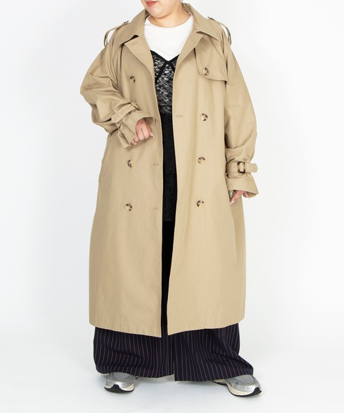 PUNYUS（プニュズ）の「トレンチコート（トレンチコート・レディース・カーキ/ベージュ・2/1/5/4/3）」の4枚目の写真