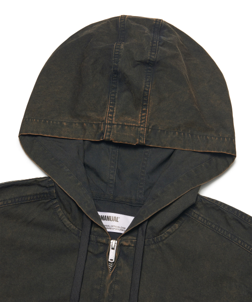 NOMANUAL（NOMANUAL）の「W.C HOODED JACKET - BLEACHED BLACK（その他アウター・レディース・その他・MEDIUM/LARGE/X-LARGE/SMALL）」の3枚目の写真