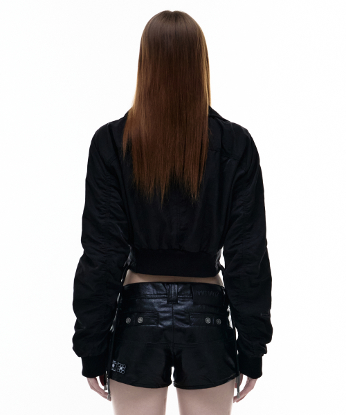 OPUS 0012(オーパス0012)の「Op. 03 VELOCITY CROP MA-1 BLACK(ブルゾン・レディース・その他・MEDIUM/SMALL)」の4枚目の写真