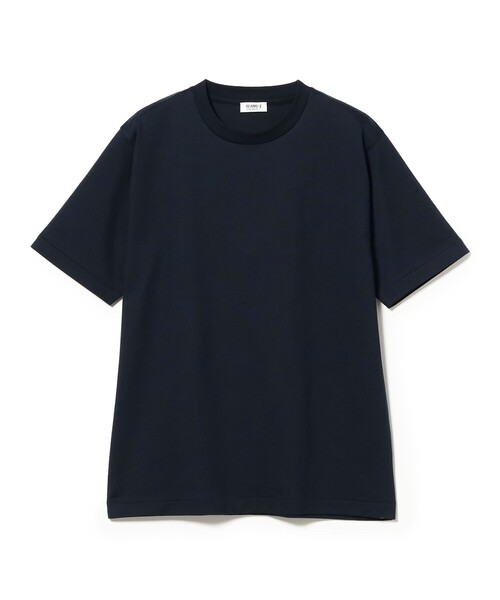 BEAMS F(ビームスエフ)の「ファーストグレードスーピマコットン ショートスリーブ クルーネック レギュラーフィット Tシャツ(Tシャツ/カットソー・メンズ・ホワイト/チャコールグレー/ブラック/ネイビー・L/M/XL/S)」の4枚目の写真