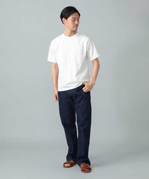 BEAMS F(ビームスエフ)の「ファーストグレードスーピマコットン ショートスリーブ クルーネック レギュラーフィット Tシャツ(Tシャツ/カットソー・メンズ・ホワイト/チャコールグレー/ブラック/ネイビー・L/M/XL/S)」の8枚目の写真