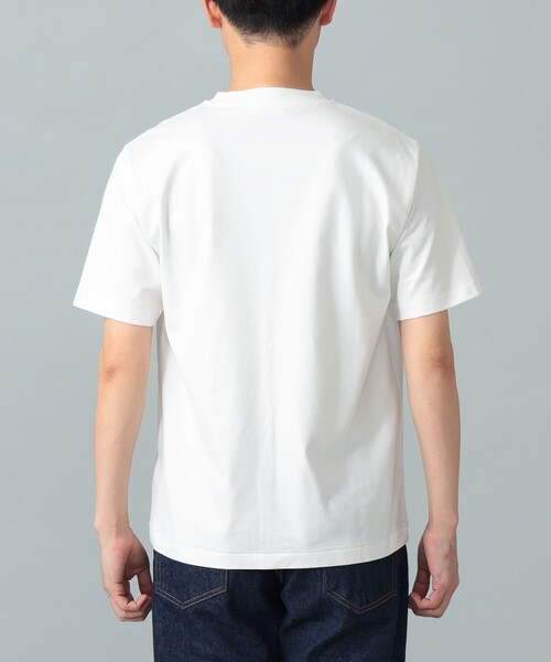 BEAMS F(ビームスエフ)の「ファーストグレードスーピマコットン ショートスリーブ クルーネック レギュラーフィット Tシャツ(Tシャツ/カットソー・メンズ・ホワイト/チャコールグレー/ブラック/ネイビー・L/M/XL/S)」の11枚目の写真