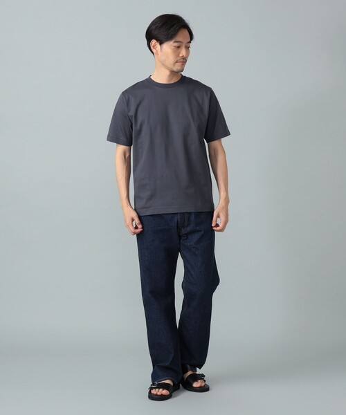 BEAMS F(ビームスエフ)の「ファーストグレードスーピマコットン ショートスリーブ クルーネック レギュラーフィット Tシャツ(Tシャツ/カットソー・メンズ・ホワイト/チャコールグレー/ブラック/ネイビー・L/M/XL/S)」の17枚目の写真