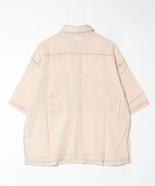 many men many mind(メニーメンメニーマインド)の「MANYMENMANYMINDS / 2.2ozデニム/レギュラーカラーシャツ(シャツ/ブラウス・メンズ・ブルー/ライトベージュ/ブラック・LARGE/MEDIUM)」の4枚目の写真