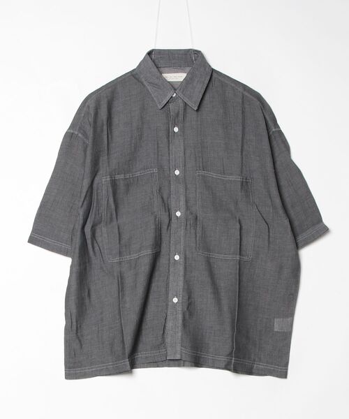 many men many mind(メニーメンメニーマインド)の「MANYMENMANYMINDS / 2.2ozデニム/レギュラーカラーシャツ(シャツ/ブラウス・メンズ・ブルー/ライトベージュ/ブラック・LARGE/MEDIUM)」の6枚目の写真