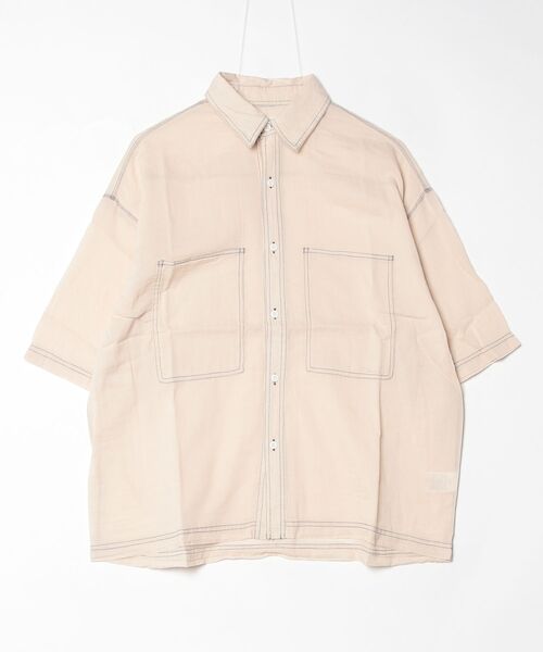 many men many mind(メニーメンメニーマインド)の「MANYMENMANYMINDS / 2.2ozデニム/レギュラーカラーシャツ(シャツ/ブラウス・メンズ・ブルー/ライトベージュ/ブラック・LARGE/MEDIUM)」の5枚目の写真