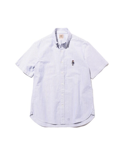 J.PRESS(ジェイプレス)の「新デザイン【BULLDOG BOY】オックスフォード 半袖シャツ / B.D.(シャツ/ブラウス・メンズ・ネイビー系1/ホワイト系/ネイビー系/レッド系1・X-LARGE/LARGE/MEDIUM/SMALL)」の12枚目の写真