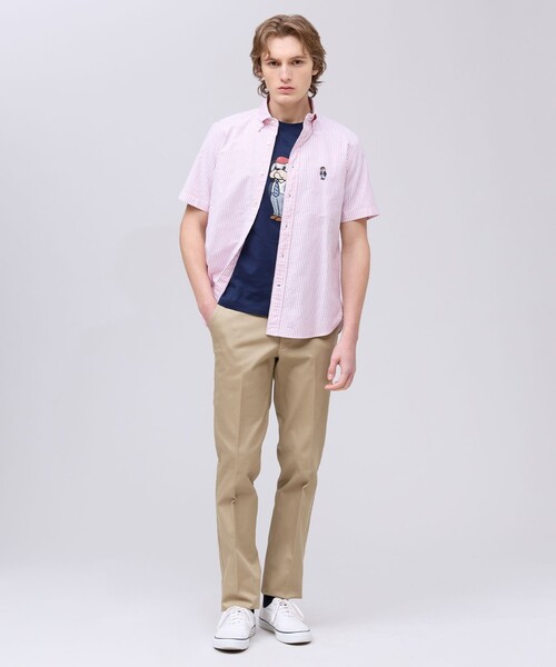 J.PRESS(ジェイプレス)の「新デザイン【BULLDOG BOY】オックスフォード 半袖シャツ / B.D.(シャツ/ブラウス・メンズ・ネイビー系1/ホワイト系/ネイビー系/レッド系1・X-LARGE/LARGE/MEDIUM/SMALL)」の13枚目の写真