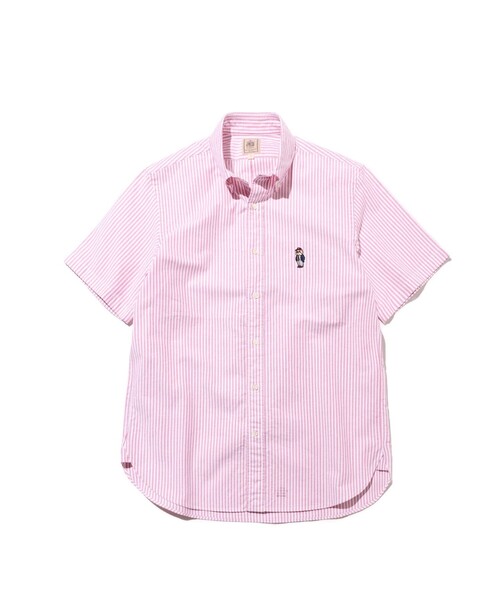 J.PRESS(ジェイプレス)の「新デザイン【BULLDOG BOY】オックスフォード 半袖シャツ / B.D.(シャツ/ブラウス・メンズ・ネイビー系1/ホワイト系/ネイビー系/レッド系1・X-LARGE/LARGE/MEDIUM/SMALL)」の16枚目の写真
