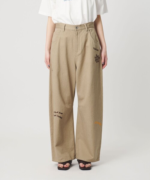 BEAUTY&YOUTH UNITED ARROWS（ビューティーアンドユースユナイテッドアローズ）の「ドローイング エンブロイダリー 5ポケットパンツ（その他パンツ・レディース・ベージュ/ブラック・M/S/XS）」の15枚目の写真